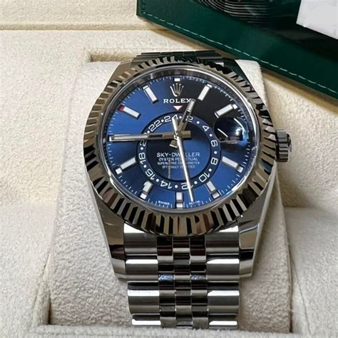 2022 rolex sky dweller blue face|Rolex Sky-Dweller watch price.